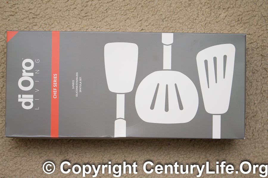 di Oro Chef Series 3-Piece Silicone Turner Spatula Set - 600F Heat-Resistant
